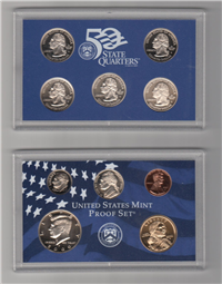 10 Coins 50 State Quarters Proof Set  (US Mint, 2000)