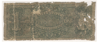 (Fr-216) 1886 $1 Martha Washington Silver Certificate (Rosecrans/Hyatt, small red seal)