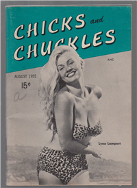 CHICKS AND CHUCKLES  Vol. 1 #2    (Pocket Magazines, August, 1955) Betty Page