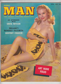 MODERN MAN  Vol. VI #10-70    (Publishers Development Corp., April, 1957) Greta Thyssen