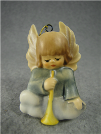 ANGEL WITH TRUMPET 2 1/2 inch Christmas Angel Ornament  (Hummel 586, TMK 6)