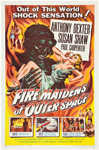 FIRE MAIDENS OF OUTER SPACE   Original American One Sheet   (Topaz, 1956)