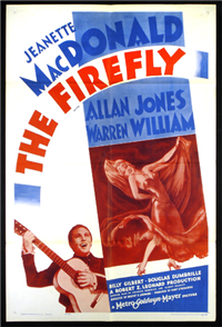 THE FIREFLY   Re-Release American One Sheet   (MGM, 1962)