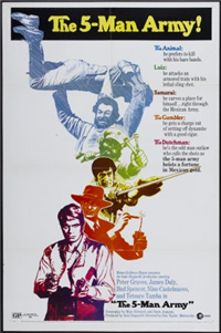 THE FIVE MAN ARMY   Original American One Sheet   (MGM, 1970)