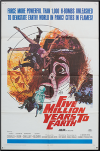FIVE MILLION YEARS TO EARTH   Original American One Sheet   (20th Century Fox, 1968)