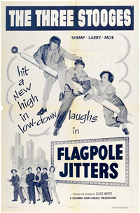 FLAGPOLE JITTERS   Original American One Sheet   (Columbia, 1956)