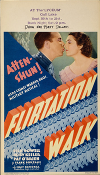 FLIRTATION WALK   Original American Mini Window Card   (Warner Brothers, 1934)
