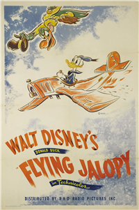 FLYING JALOPY   Original American One Sheet   (RKO/Disney, 1943)