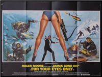 FOR YOUR EYES ONLY   Original British Quad   (United Artists, 1981)