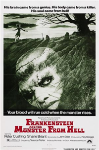 FRANKENSTEIN AND THE MONSTER FROM HELL   Original American One Sheet   (Paramount, 1974)