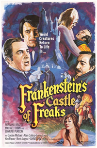 FRANKENSTEIN'S CASTLE OF FREAK   Original American One Sheet   (Cinerama, 1973)
