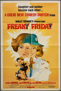 FREAKY FRIDAY   Re-Release American One Sheet   (Buena Vista (Disney), 1977)