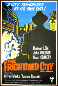 THE FRIGHTENED CITY   Original British One Sheet   (Allied Artists, 1962)