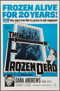 THE FROZEN DEAD   Original American One Sheet   (Warner Brothers, 1967)