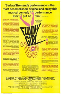 FUNNY GIRL   Original American One Sheet   (Columbia, 1969)