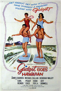 GIDGET GOES HAWAIIAN   Original American One Sheet   (Columbia, 1961)