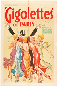 GIGOLETTES OF PARIS   Original American One Sheet   (Equitable, 1933)