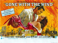 GONE WITH THE WIND   Re-Release American Half Sheet   (MGM, 1974)