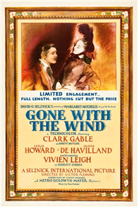 GONE WITH THE WIND   Original American One Sheet   (MGM, 1940)