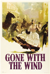 GONE WITH THE WIND   Original American One Sheet Style CP   (MGM, 1939)