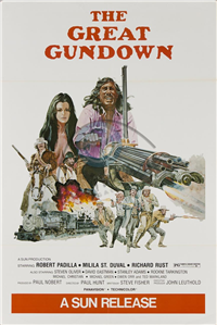 THE GREAT GUNDOWN   Original American One Sheet   (Sun, 1977)