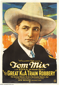 THE GREAT K&A TRAIN ROBBERY   Original American One Sheet   (Fox, 1926)