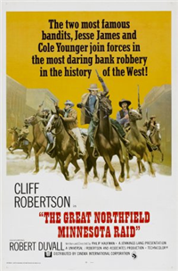 THE GREAT NORTHFIELD MINNESOTA RAID   Original American One Sheet   (Universal, 1972)