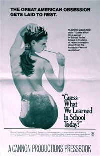 GUESS WHAT WE LEARNED IN SCHOOL TODAY   Original American One Sheet   (Cannon, 1971)