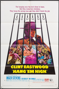 HANG 'EM HIGH   Original American One Sheet   (United Artists, 1968)
