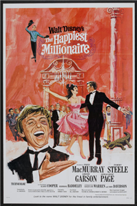THE HAPPIEST MILLIONAIRE   Original American One Sheet   (Disney, 1967)