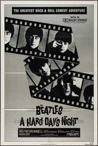 A HARD DAY'S NIGHT   Re-Release American One Sheet   (United Artists, 1982)