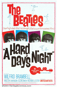 A HARD DAY'S NIGHT   Original American One Sheet   (United Artists, 1964)