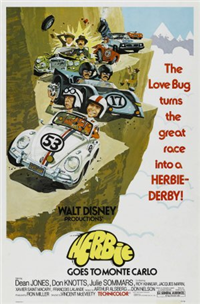 HERBIE GOES TO MONTE CARLO   Original American Insert   (Buena Vista (Disney), 1977)