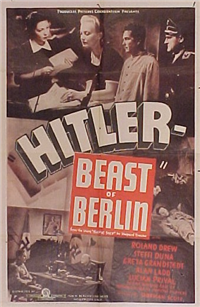 HITLER-BEAST OF BERLIN   Original American One Sheet   (, 1940)