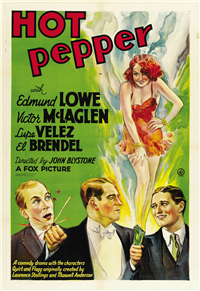 HOT PEPPER   Original American One Sheet   (Fox, 1933)