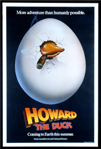 HOWARD THE DUCK   Original American One Sheet   (Universal, 1986)