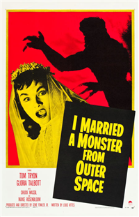 I MARRIED A MONSTER FROM OUTER SPACE   Original American One Sheet   (Paramount, 1958)