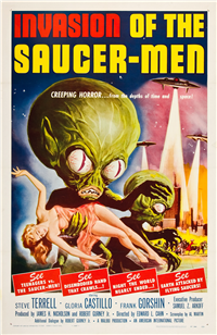 INVASION OF THE SAUCER MEN   Original American One Sheet   (AIP, 1957)
