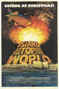 THE ISLAND AT THE TOP OF THE WORLD   Original American One Sheet   (Disney, 1974)