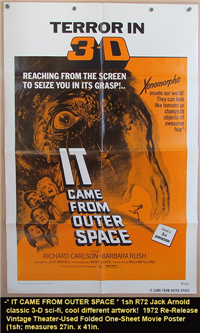 IT CAME FROM OUTER SPACE   Re-Release American One Sheet   (Universal, 1972)