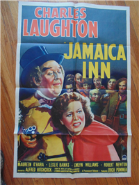 JAMAICA INN   Original American One Sheet   (Paramount, 1939)