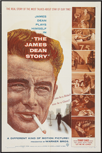 THE JAMES DEAN STORY   Original American One Sheet   (Warner Brothers, 1957)