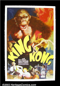 KING KONG   Original American One Sheet Style B   (RKO, 1933)