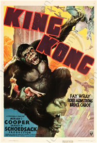 KING KONG   Re-Release American One Sheet   (RKO, 1938)