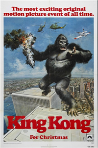 KING KONG   Original American One Sheet Advance Style   (Paramount, 1976)