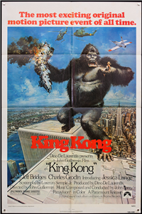 KING KONG   Original American One Sheet   (Paramount, 1976)