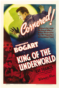 KING OF THE UNDERWORLD   Original American One Sheet   (Warner Brothers, 1939)