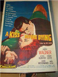 A KISS BEFORE DYING   Original American One Sheet   (United Artists, 1956)