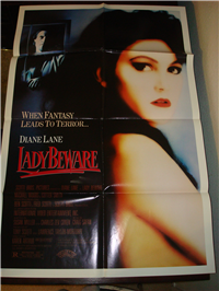 LADY BEWARE   Original American One Sheet   (Scotti Brothers Pictures, 1987)