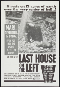 LAST HOUSE ON THE LEFT   Original American One Sheet   (AIP, 1972)
